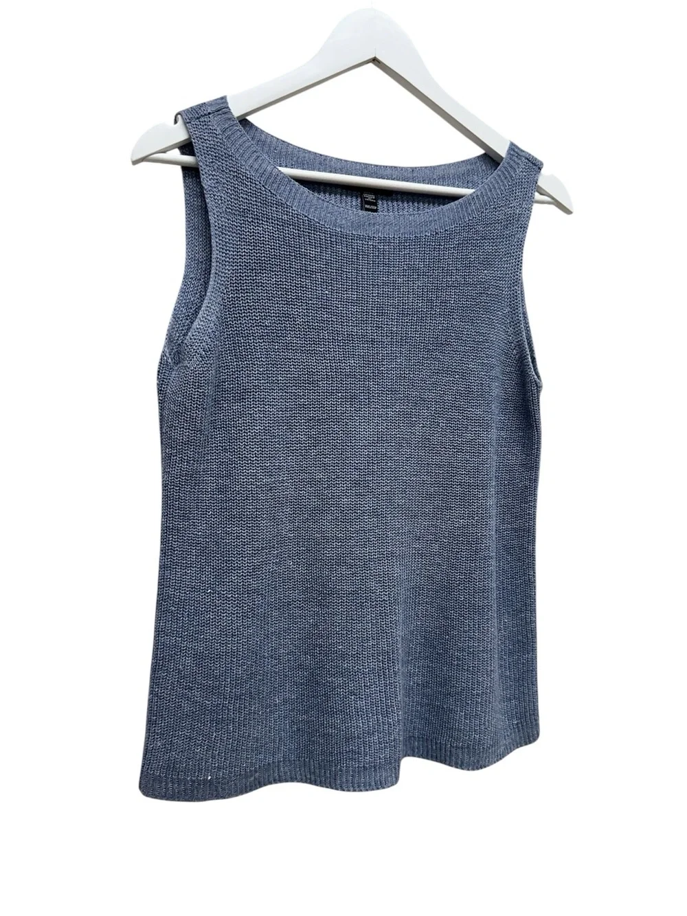 Eileen Fisher Women's 100% Organic Linen Knit Sleeveless Sweater Vest Tank XXS - Picture 2 of 6